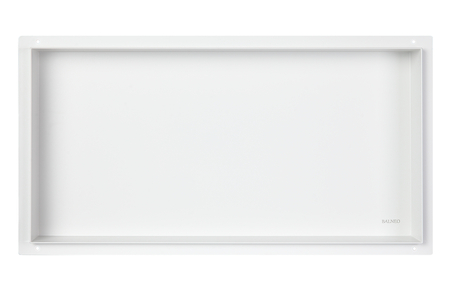 Balneo Wall Box No rim White 60 x 30 x 7 cm white stainless steel recessed shelf without collar