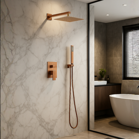 Bateria prysznicowa Balneo Cascade zestaw 3 copper