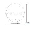 Balneo Roco 70 cm Round Illuminated Mirror