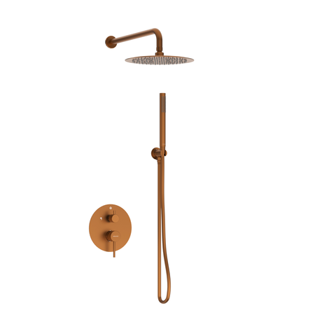 Balneo Cascade shower mixer set of 2 copper