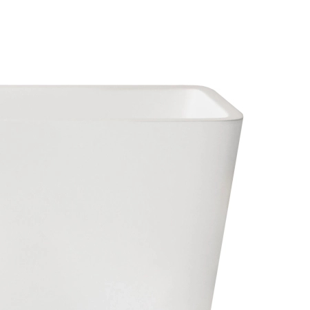 Balneo ROMA freestanding bathtub 170 x 80 cm white acrylic with stainless steel frame and 6 stabilising legs with overflow and mirror gold plug