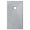 Balneo Stone Tray Composite Shower Tray 110 × 90 × 2.5 cm, Light Gray, Low-Profile, Rectangular
