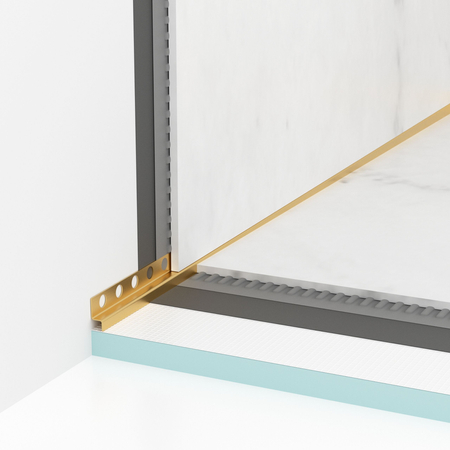 Listwa spadkowa Balneo złota przyścienna lewa 170 cm