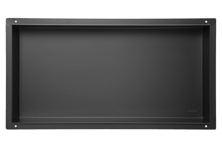 Balneo Wall Box No rim Black 60 x 30 x 7 cm black stainless steel recessed shelf without collar