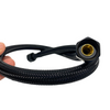 Balneo PEX connection hose in black braided 3/8" x 3/8" 40 cm