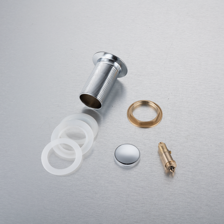 Korek umywalkowy mosiężny Balneo Klik Klak B chrom bez przelewu