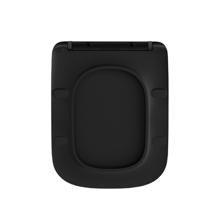Black Balneo LUGA Soft-Close Toilet Seat for WC Bowl