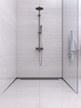 Slope profile Balneo black floor front 130 cm