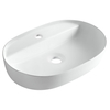 Balneo Alvio Countertop Washbasin, 61.5 × 41.5 cm, White Ceramic