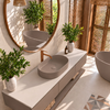 Washbasin ETERIA Solid Surface Mocca Mousse