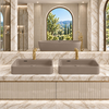 Umywalka BELORIA Solid Surface Mocca Mousse