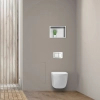 Balneo Wall Box Brush S Tiles – Left Built-In Stainless Steel Toilet Brush Holder