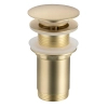 Balneo Brass Sink Pop-Up Waste Click-Clack C Gold Without Overflow – Brushed Gold