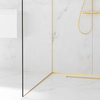 Slope profile Balneo gold for glass left 170 cm