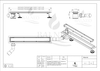 Linear drain floor Balneo Side Drain 70 cm double-sided with panel made of stainless steel brushed with side trap
