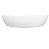 Umywalka nablatowa Balneo Vileo 62 x 42 cm biała ceramiczna