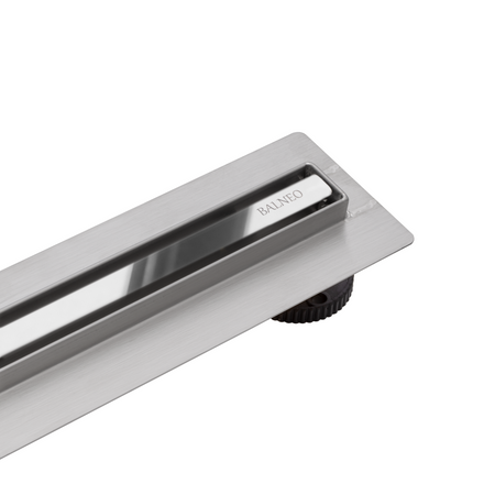 Linear drain floor Balneo Slim & Low ProLine Mirror Silver 70 cm chrome mirror