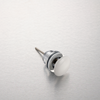 Balneo Klik Klak D brass basin plug white universal with ceramic head