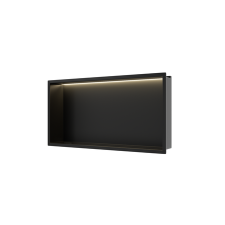 Półka wnękowa Balneo Wall Box LED Czarna 60 x 30 x 10 cm