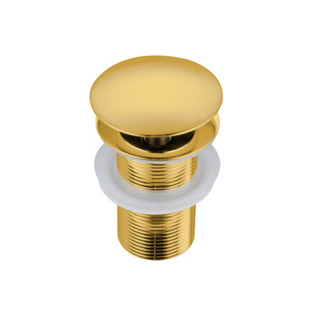 Korek umywalkowy mosiężny Balneo Klik Klak A złoty bez przelewu