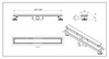 Odpływ liniowy Balneo Duplex Standard 70 cm dwustronny ze stali nierdzewnej szczotkowanej z niskim syfonem