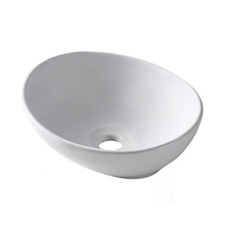 Balneo Loren 42 × 33 cm White Ceramic Countertop Washbasin