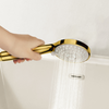 Balneo Cascade Shower Head model 3 gold