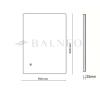 Balneo Marino 39 × 50 cm Backlit Rectangular Mirror