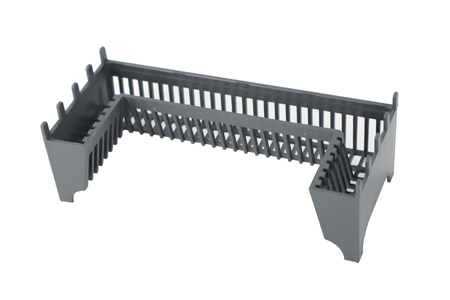 Odpływ liniowy podłogowy Balneo Duplex Next Black 110 cm czarny dwustronny ze stali nierdzewnej szczotkowanej z niskim syfonem i głębokim osadnikiem