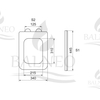 Balneo LUGA White Soft-Close Toilet Seat