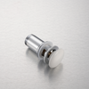 Brass Basin Click Clack Waste Plug C White with Overflow and Ceramic Head