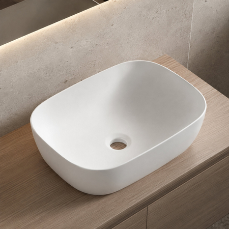 Balneo Viona 47 x 33 cm White Ceramic Countertop Basin