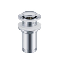 Basin plug brass Balneo Klik Klak E chrome without overflow