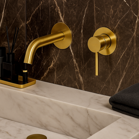 Balneo Cascade washbasin faucet model 3 gold