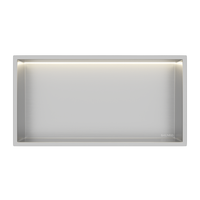 WALL-BOX ONE - INOX z LED - 30x60x10 cm