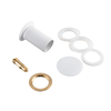 Basin plug brass Balneo Klik Klak A white without overflow