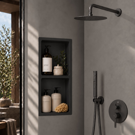 Półka wnękowa WALL-BOX Solid Duo Carbon Black