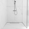 Listwa spadkowa Balneo gun metal do szkła prawa 170 cm