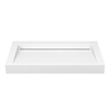 Veloria Solid Surface Washbasin, Coco White, with Linear Drain, 80 cm