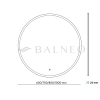 Balneo Moon 70 cm Round Backlit Mirror