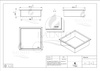 Półka wnękowa Balneo Wall Box One Gold 30 x 30 x 10 cm złota ze stali nierdzewnej z kołnierzem