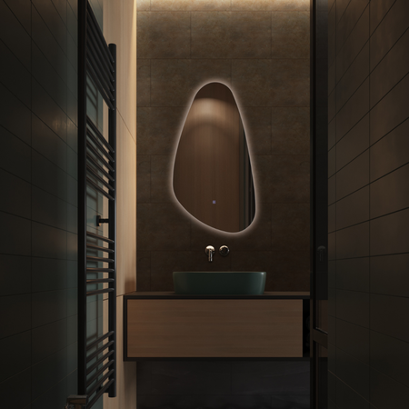 Lustro asymetryczne podświetlane Balneo SORA 55 x 100 cm