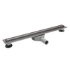 Odpływ liniowy podłogowy Balneo Slim & Low ProLine Gun Metal 80 cm grafitowy
