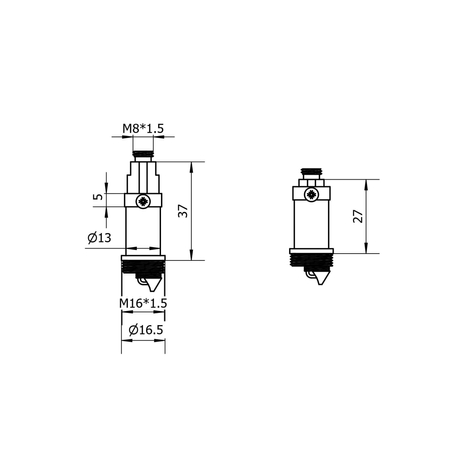 Mechanism plug Balneo Klik-Klak for series D