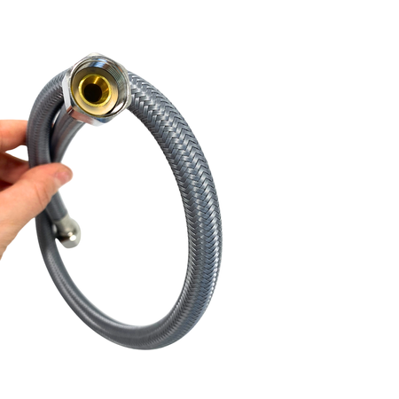 Balneo PEX connection hose gray braided 3/8" x 3/8" 30 cm