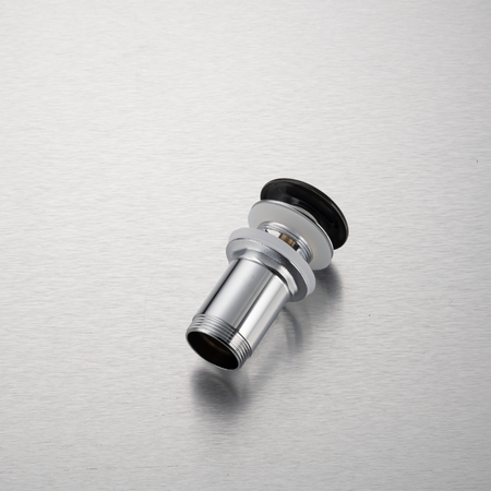 Brass washbasin stopper Balneo Klik Klak C black with overflow with ceramic head