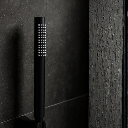 Balneo Cascade Shower Head Model 1 Black