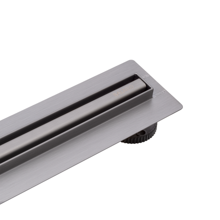 Odpływ liniowy podłogowy Balneo Slim & Low ProLine Gun Metal 90 cm
