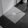 Brodzik z konglomeratu mineralnego Balneo Stone Tray 80 x 80 x 2,5 cm jasnoszary niski kwadratowy