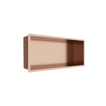 Balneo WALL-BOX Copper 45x20x10 cm copper stainless steel recessed shelf with collar